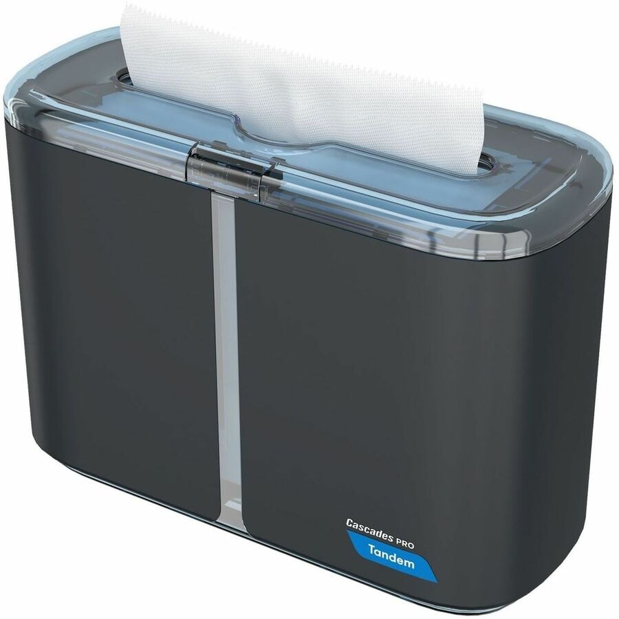 Cascades PRO Tandem Multifold Hand Towel Countertop Dispenser - Gray - 1 Each