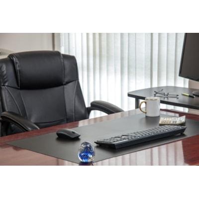 Desktex® Rectangular Desk Pad Protector, Black Vinyl, 19" x 24"*