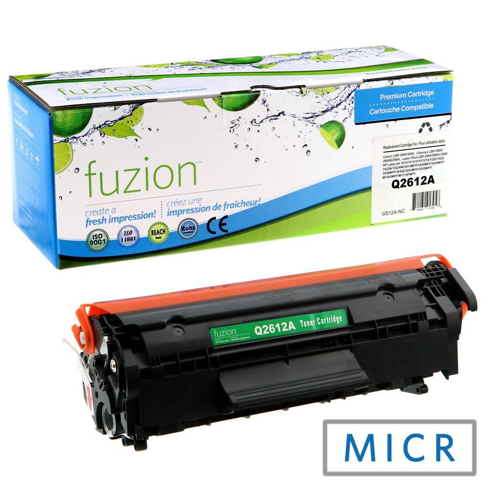 Fuzion Remanufactured MICR Cartridges for HP Q2612A (12A) MICR
