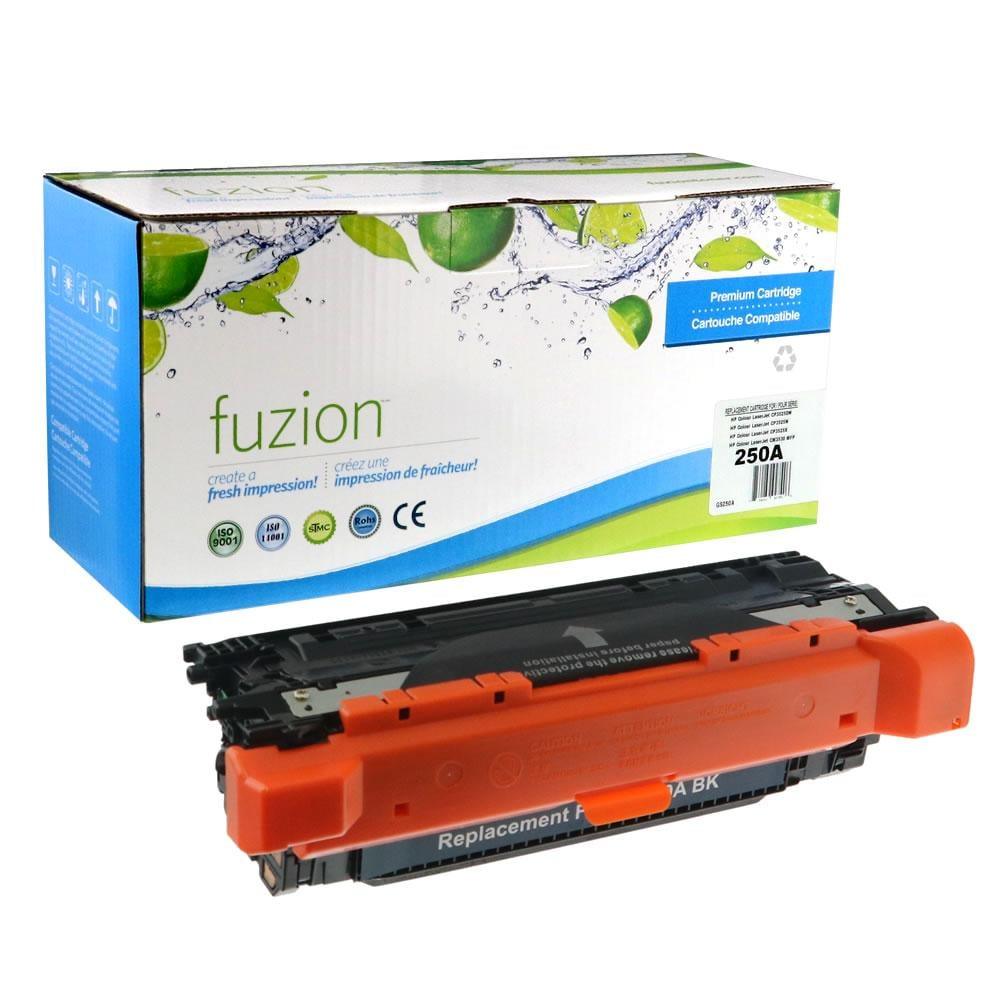Fuzion Remanufactured Toner for HP CE250A (504A) - Black