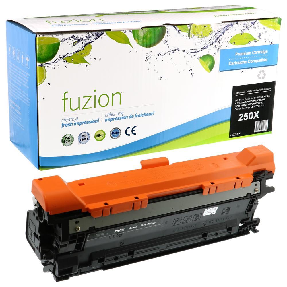 Fuzion Remanufactured Toner for HP CE250X (504X)anufactured - Black