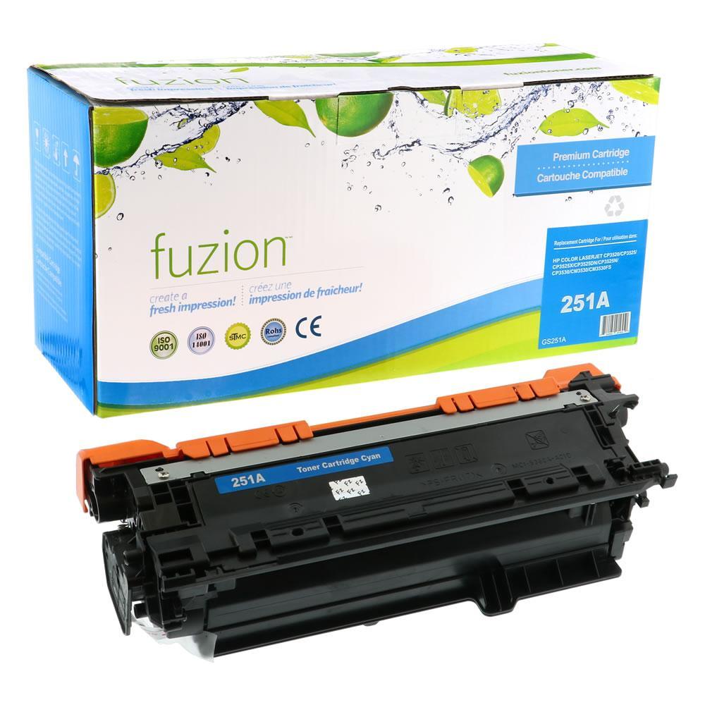Fuzion Remanufactured Toner for HP CE251A (504A) - Cyan