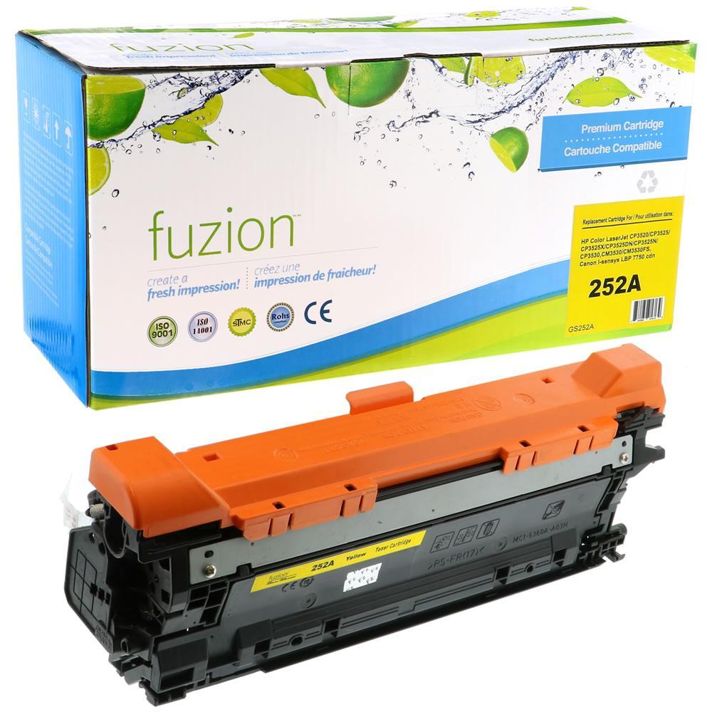 Fuzion Remanufactured Toner for HP CE252A (504A) - Yellow