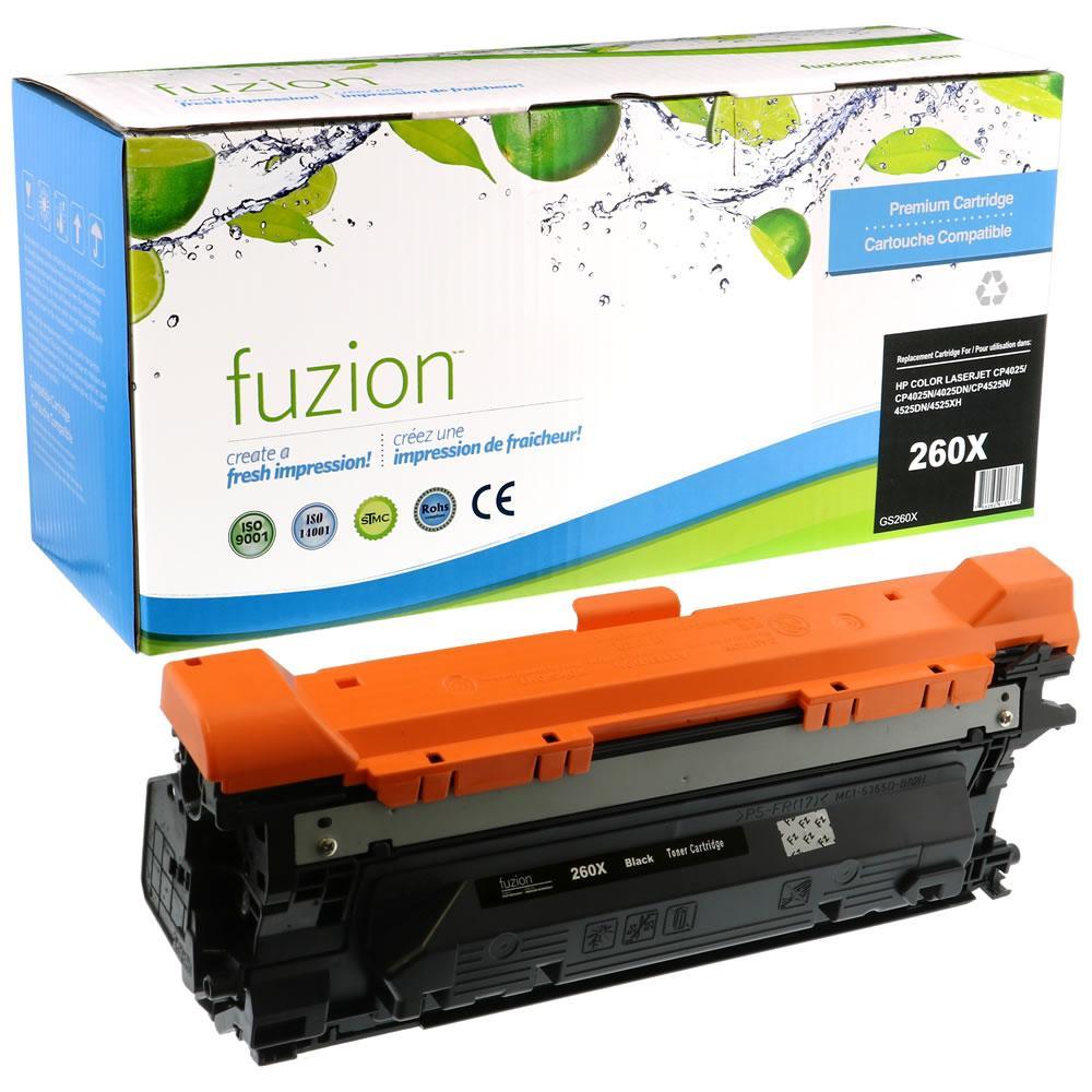 Fuzion Remanufactured Toner for HP CE260X (649X) HY - Black