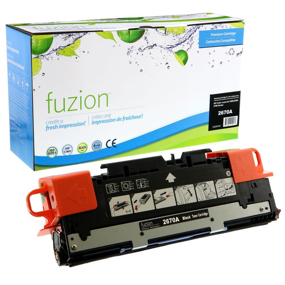 Fuzion Remanufactured Toner for HP Q2670A (308A) - Black