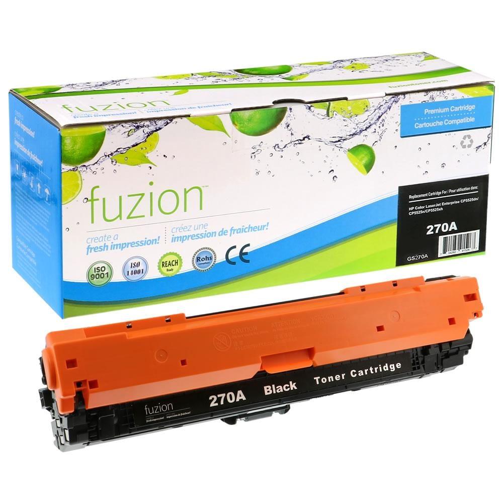 Fuzion Remanufactured Toner for HP CE270A (650A) - Black
