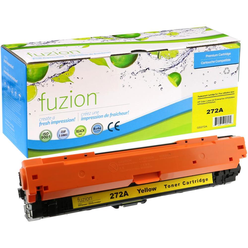 Fuzion Remanufactured Toner for HP CE272A (650A) - Yellow