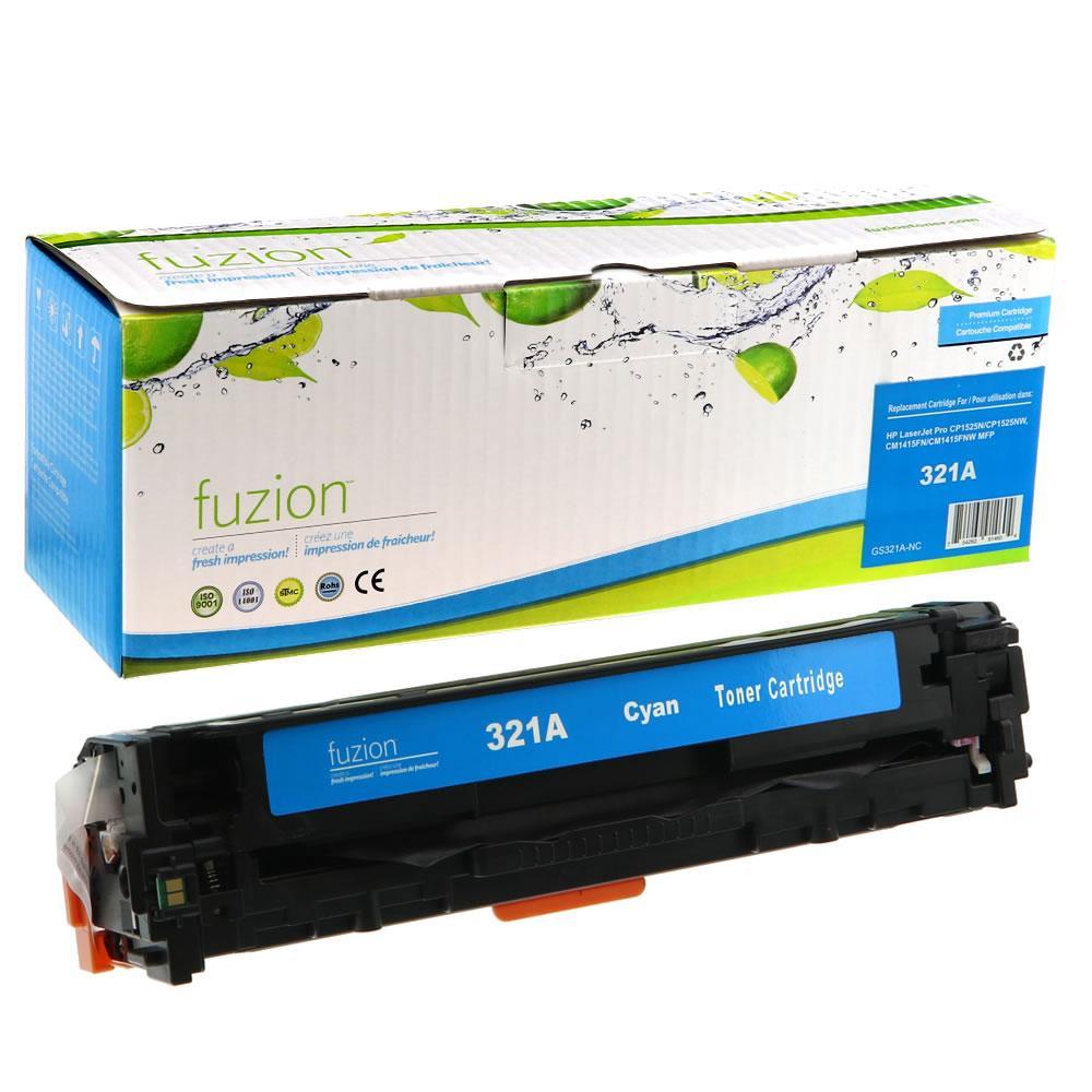 Fuzion New Compatible Toner for HP CE321A (128A) - Cyan