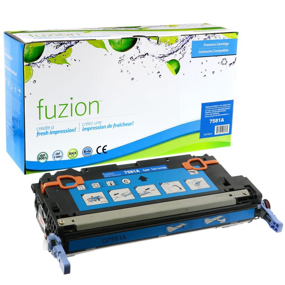 Fuzion Remanufactured Toner for HP Q7581A (503A) - Cyan