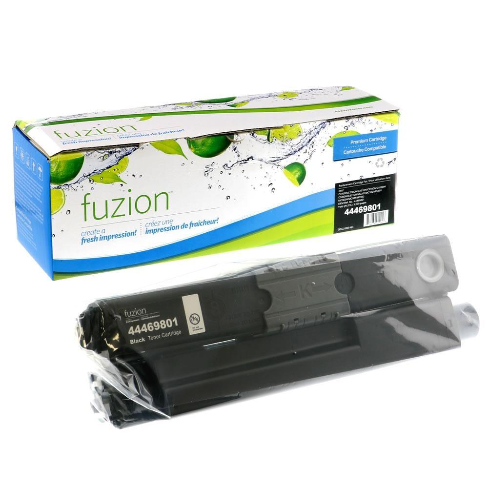 Fuzion New Compatible Toner for Okidata 44469801 - Black