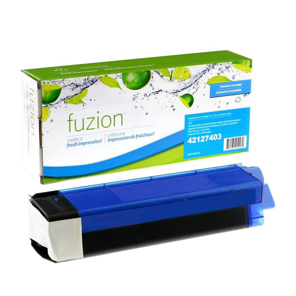 Fuzion New Compatible Toner for Okidata C5100 - Cyan