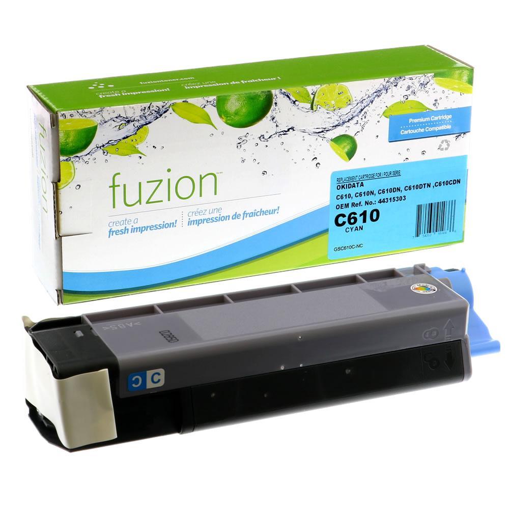 Fuzion New Compatible Toner for Okidata C610 - Cyan