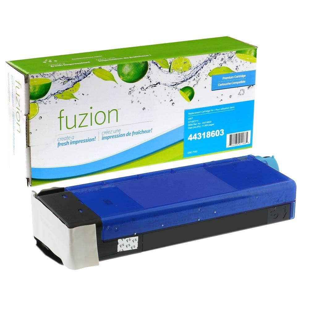 Fuzion Remanufactured Toner for Okidata 43866103 - Cyan