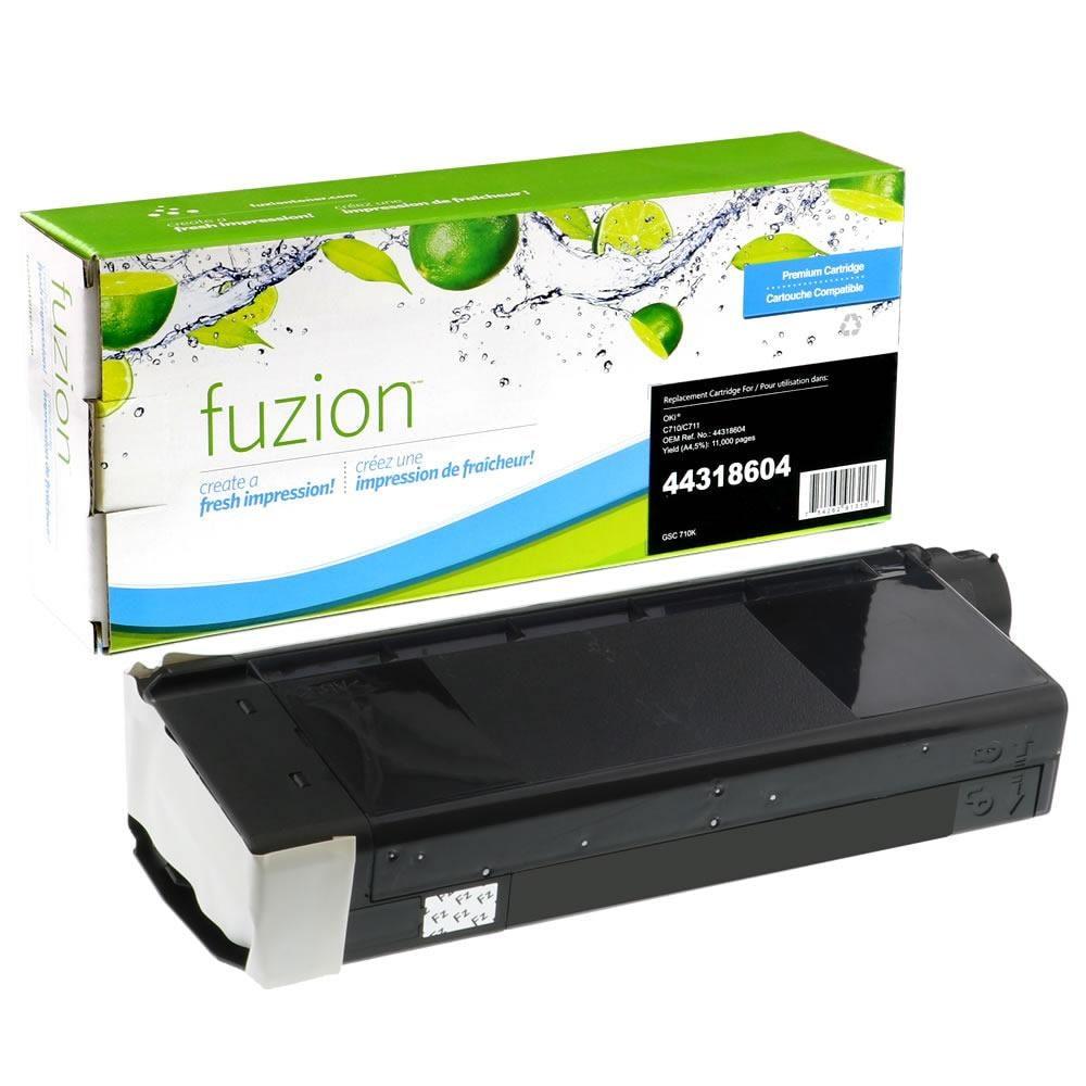 Fuzion Remanufactured Toner for Okidata 43866104 - Black