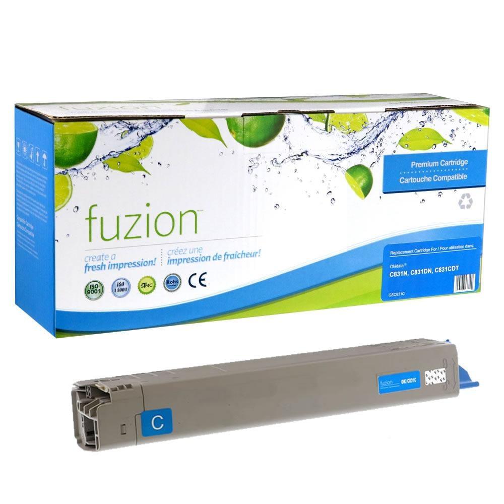 Fuzion Remanufactured Toner for Okidata 44844511 - Cyan
