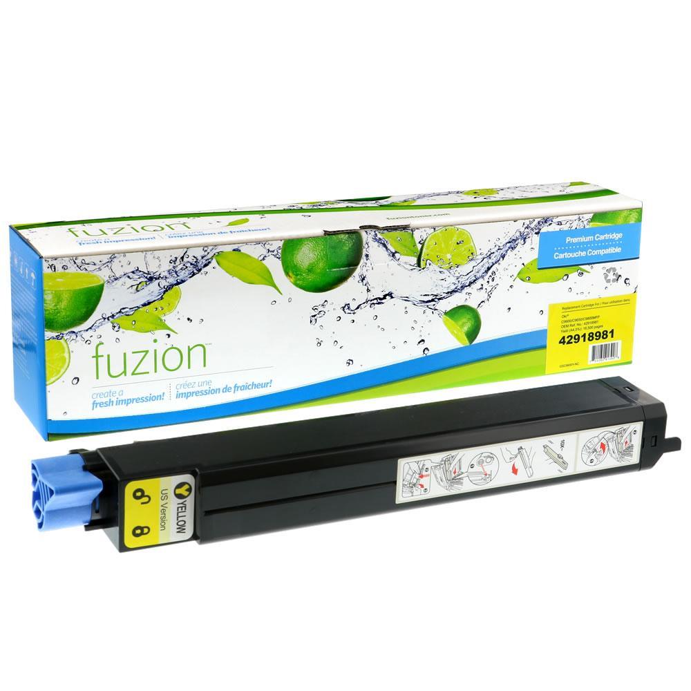 Fuzion New Compatible Toner for Okidata C9600 - Yellow