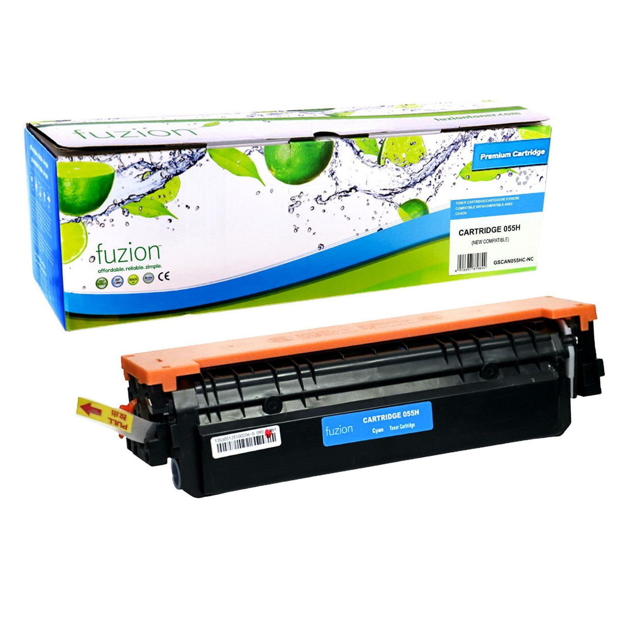 Fuzion New Compatible Toner for Canon 3019C001 (055H) - Cyan