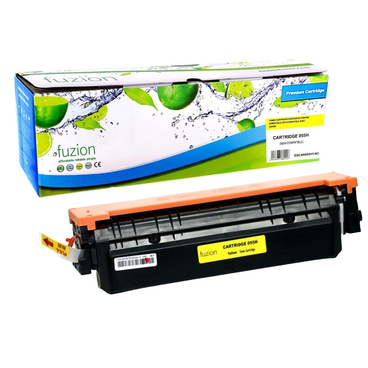 Fuzion New Compatible Toner for Canon 3017C001 (055H) - Yellow