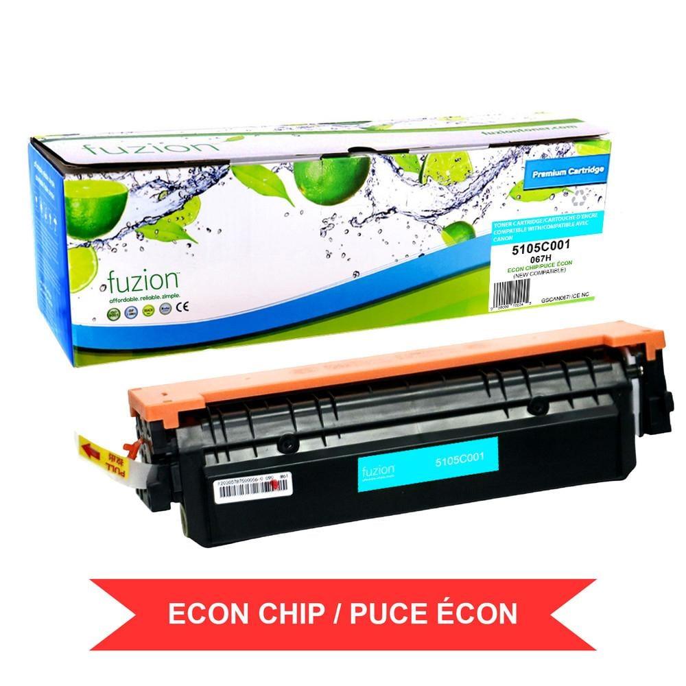 Fuzion New Compatible Toner for Canon 5105C001 (067H) HY w/ ECON Chip - Cyan