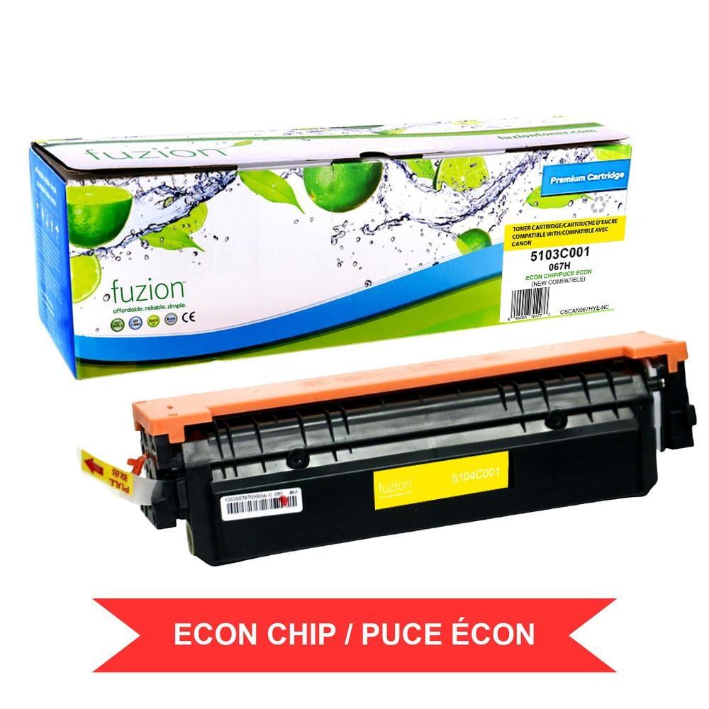 Fuzion New Compatible Toner for Canon 5103C001 (067H) HY w/ ECON Chip - Yellow