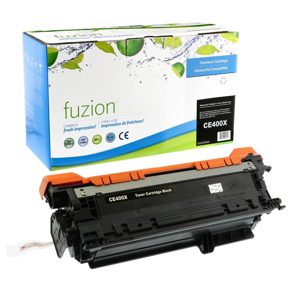 Fuzion Remanufactured Toner for HP CE400X (507X) - Black