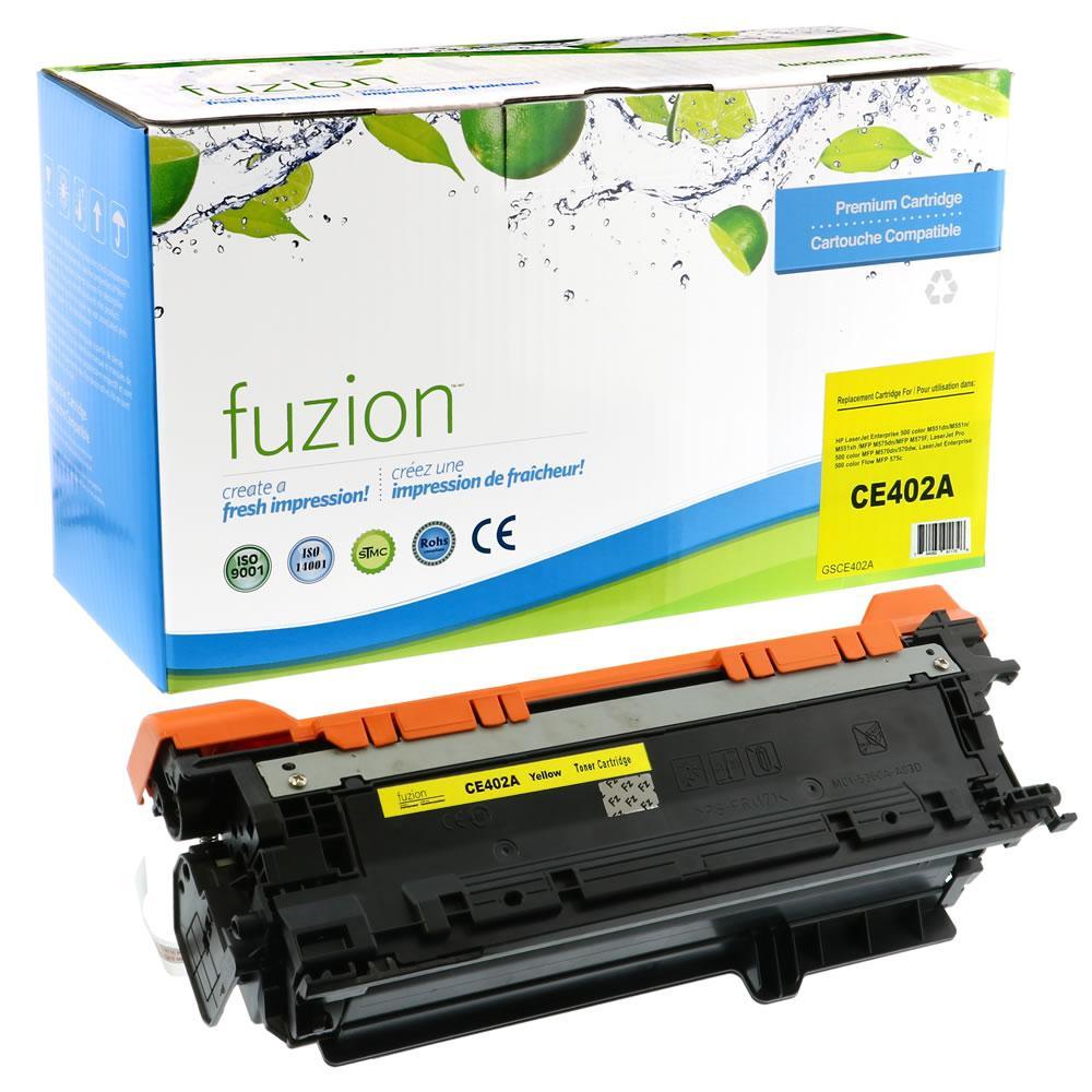 Fuzion Remanufactured Toner for HP CE402A (507A) - Yellow