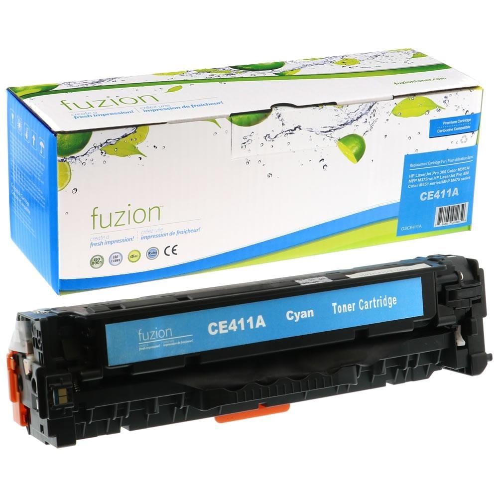 Fuzion Remanufactured Toner for HP CE411A (305A) - Cyan
