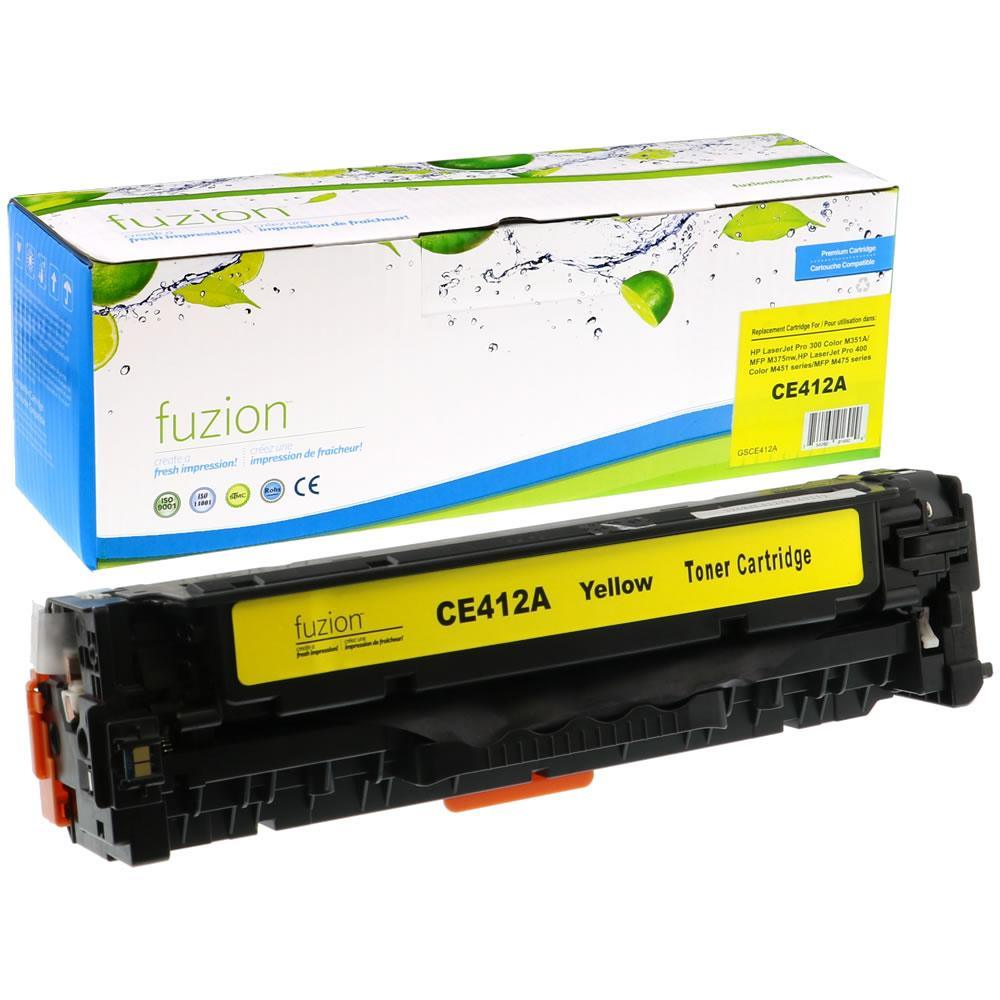 Fuzion Remanufactured Toner for HP CE412A (305A) - Yellow