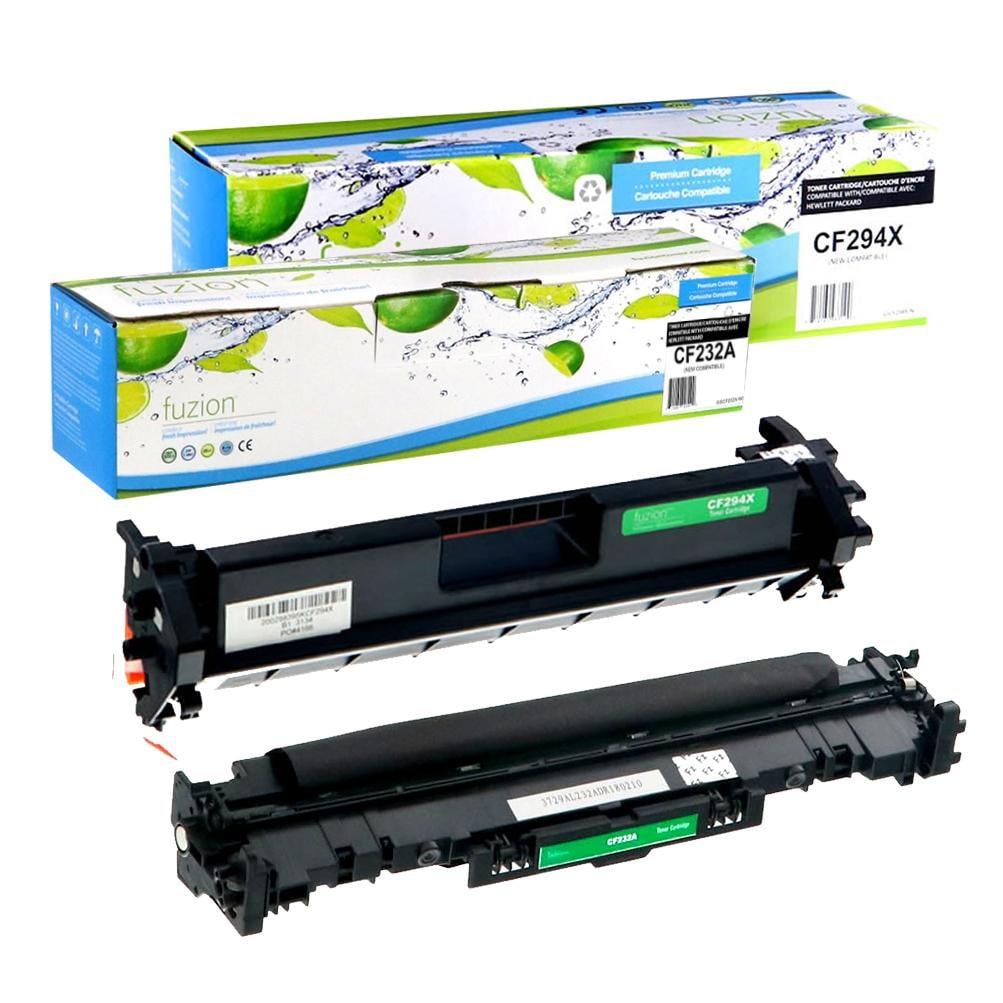 Fuzion HP CF294X (94X) / CF232A (32A) Compatible Toner & Drum KCombo.