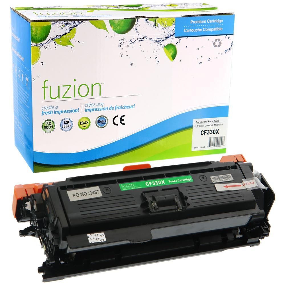 Fuzion Remanufactured Toner for HP CF330X (654X) - Black