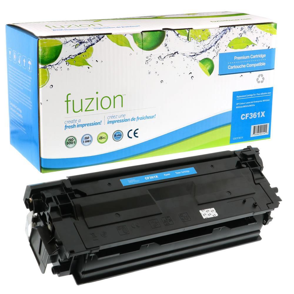 Fuzion Remanufactured Toner for HP CF361X (508X) - Cyan