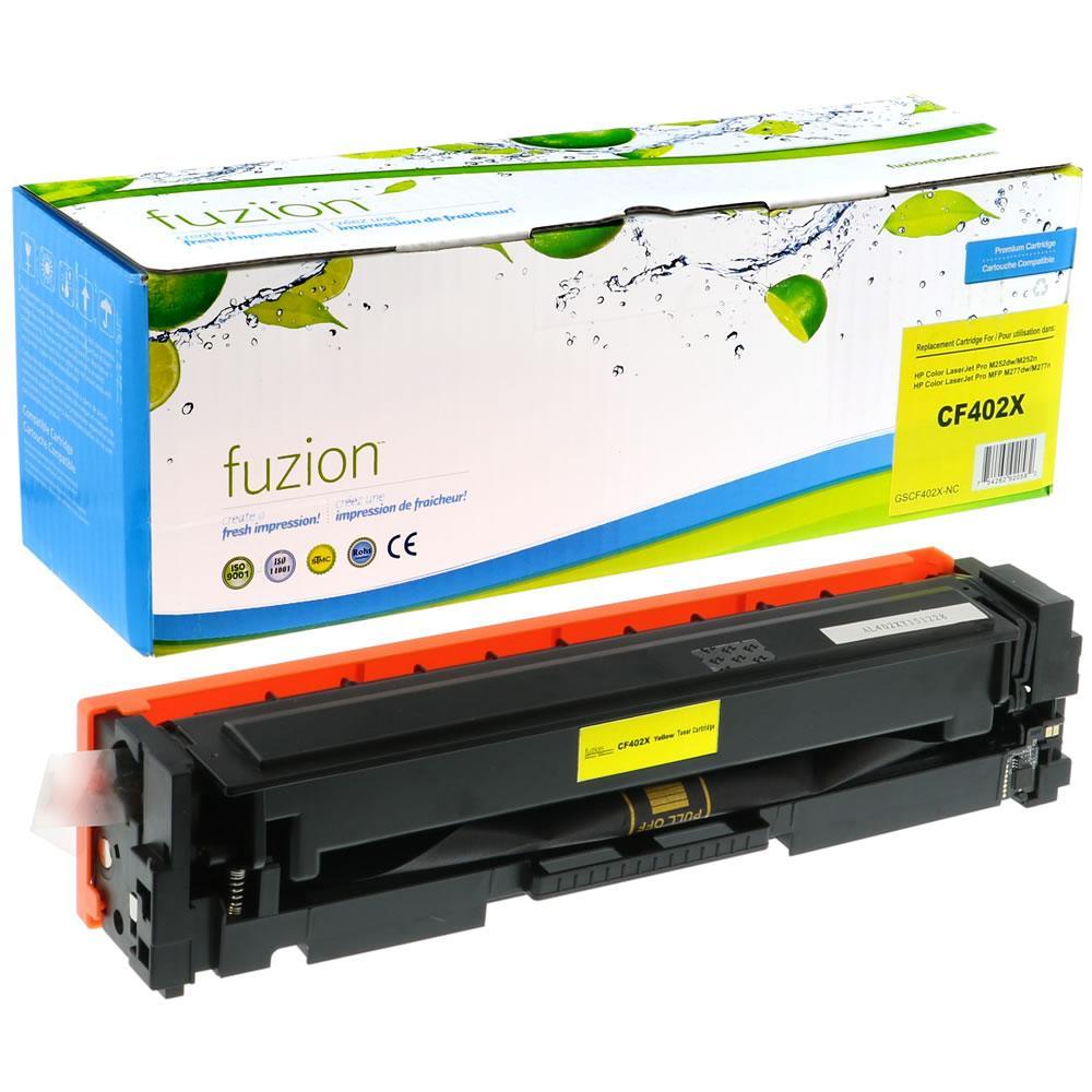 Fuzion New Compatible Toner for HP CF402X (201X) - Yellow