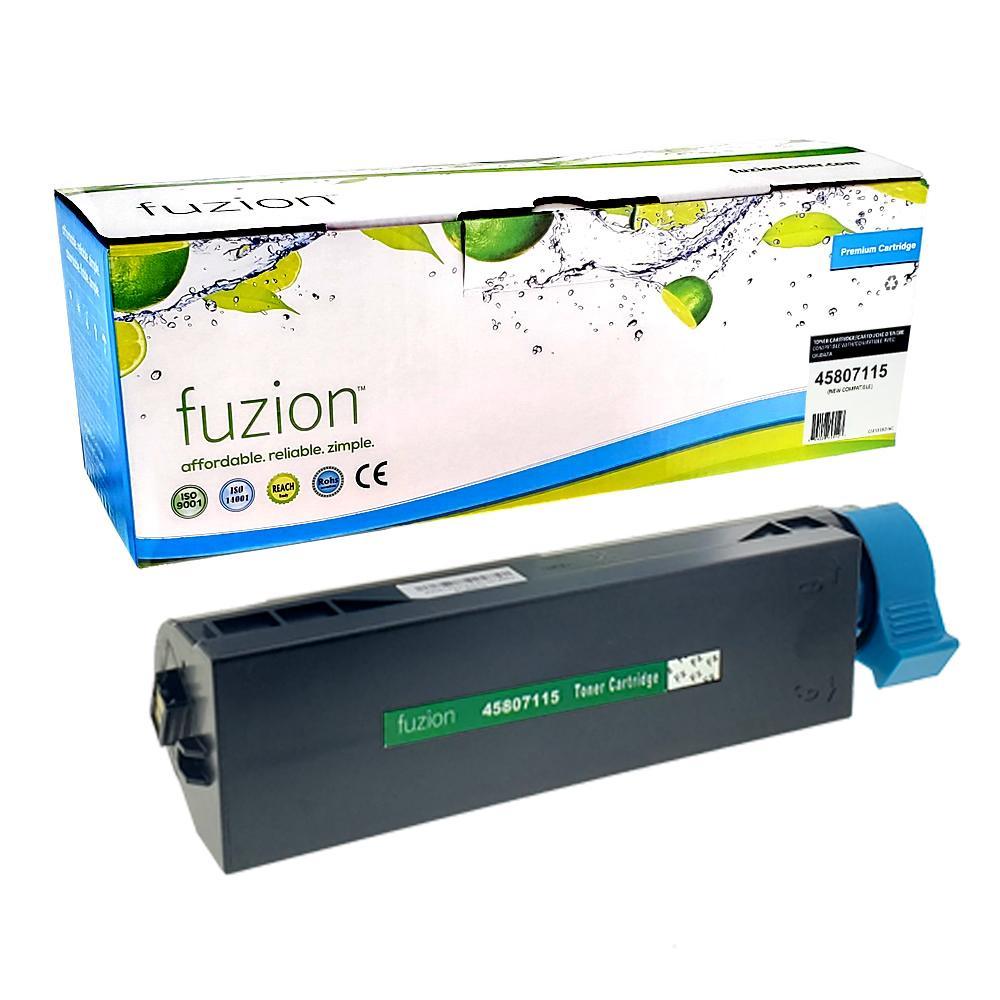 Fuzion New Compatible Toner for Okidata 45807115 - Black