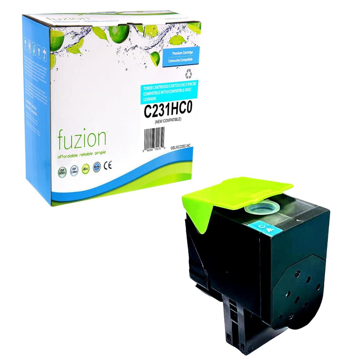 Fuzion New Compatible Toner for Lexmark C231HC0 - Cyan