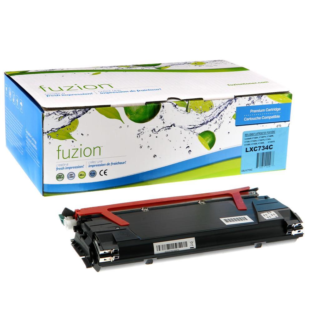 Fuzion Remanufactured Toner for Lexmark C734A1CG - Cyan