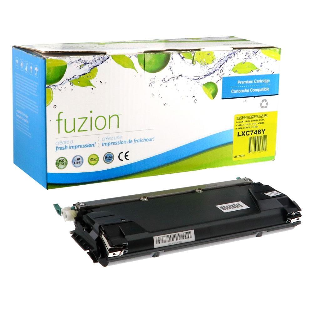 Fuzion Remanufactured Toner for Lexmark C748H1YG - Yellow
