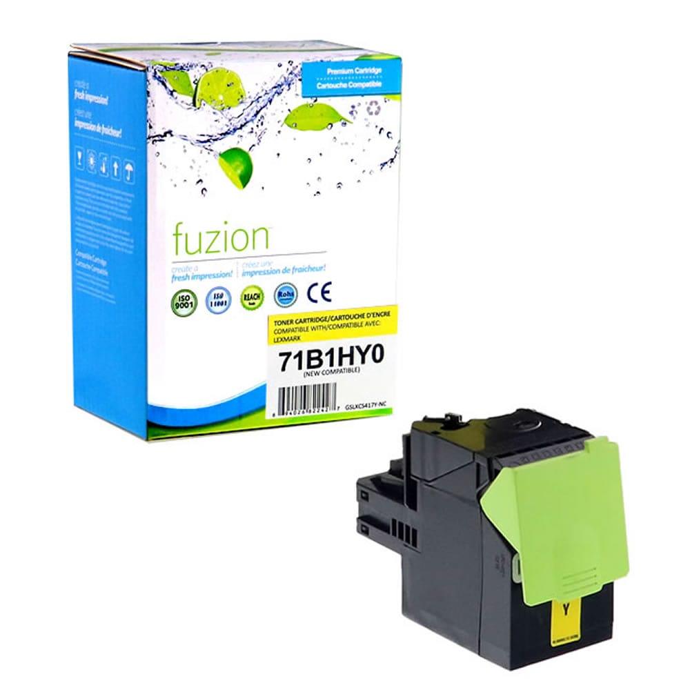 Fuzion New Compatible Toner for Lexmark 71B1HY0 - Yellow