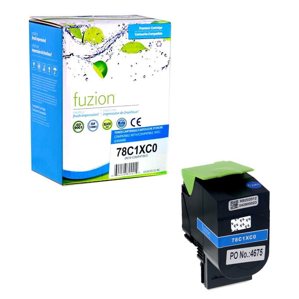 Fuzion New Compatible Toner for Lexmark 78C1XC0 - Cyan