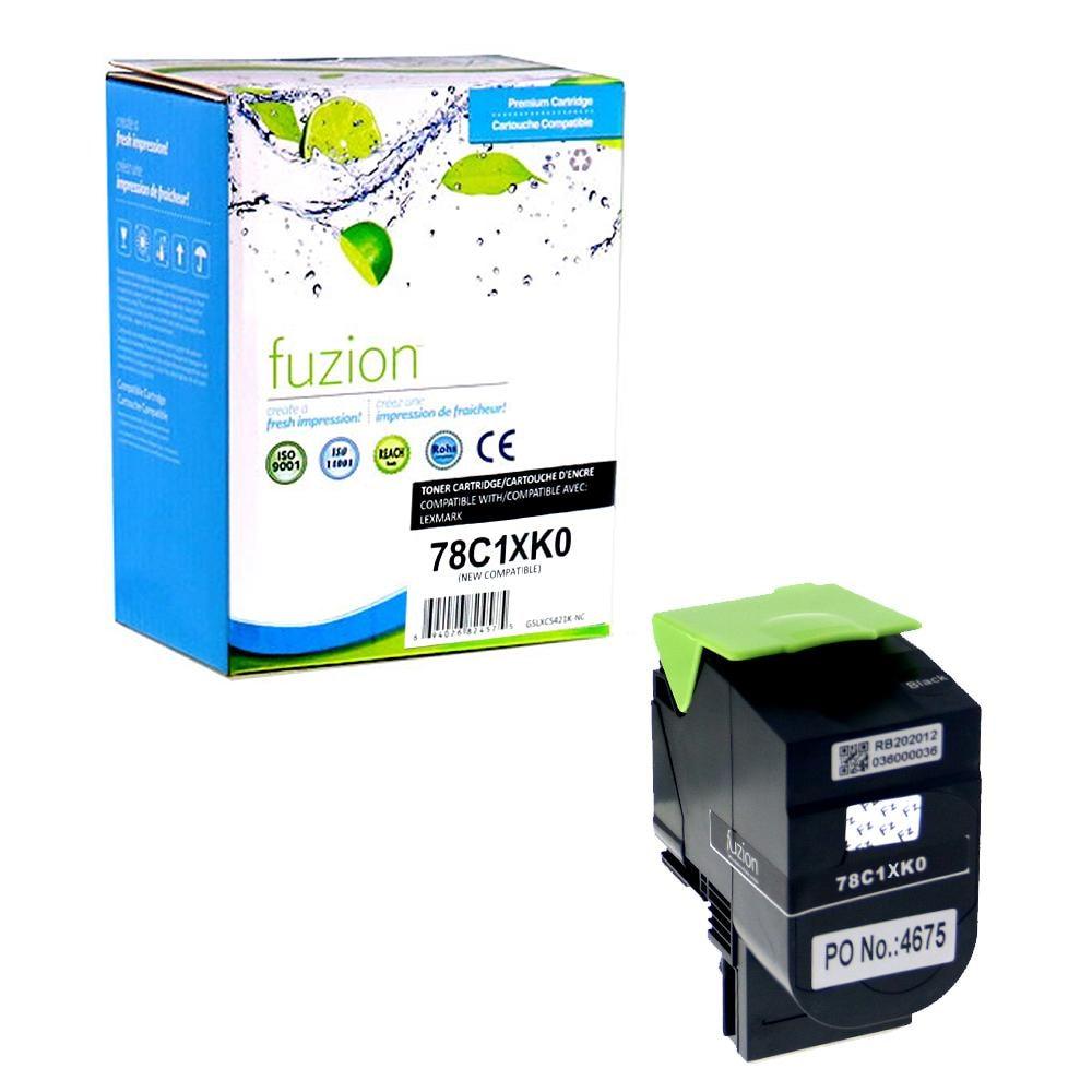 Fuzion New Compatible Toner for Lexmark 78C1XK0 - Black