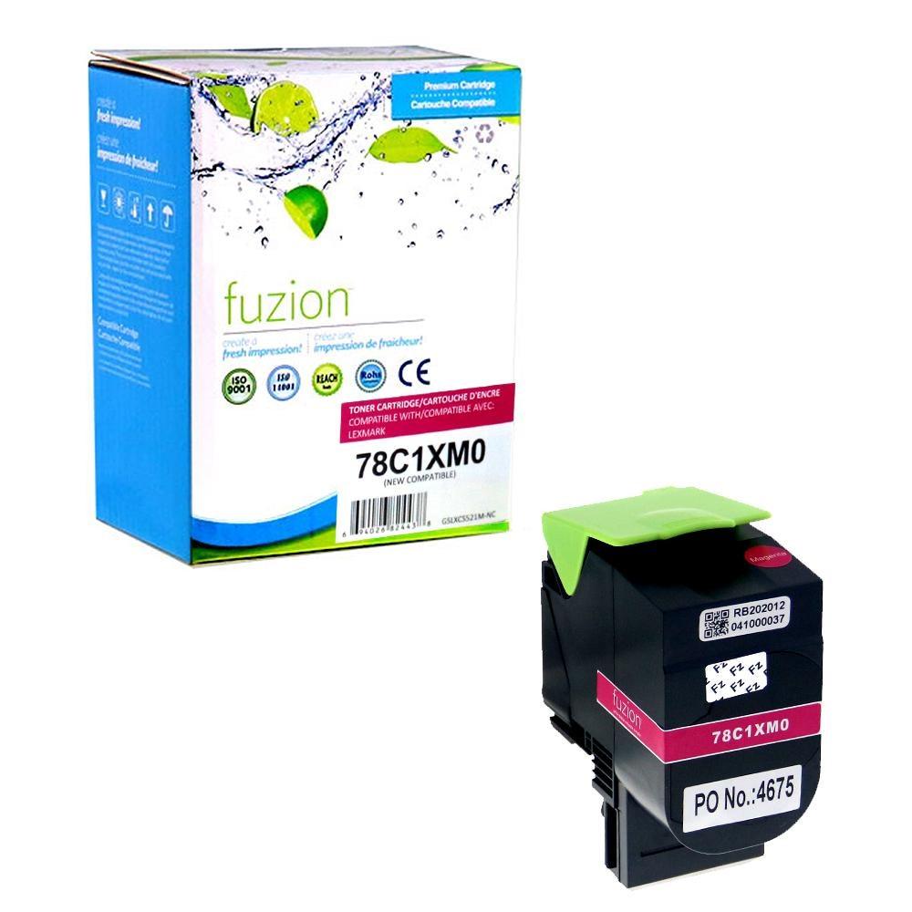Fuzion New Compatible Toner for Lexmark 78C1XM0 - Magenta