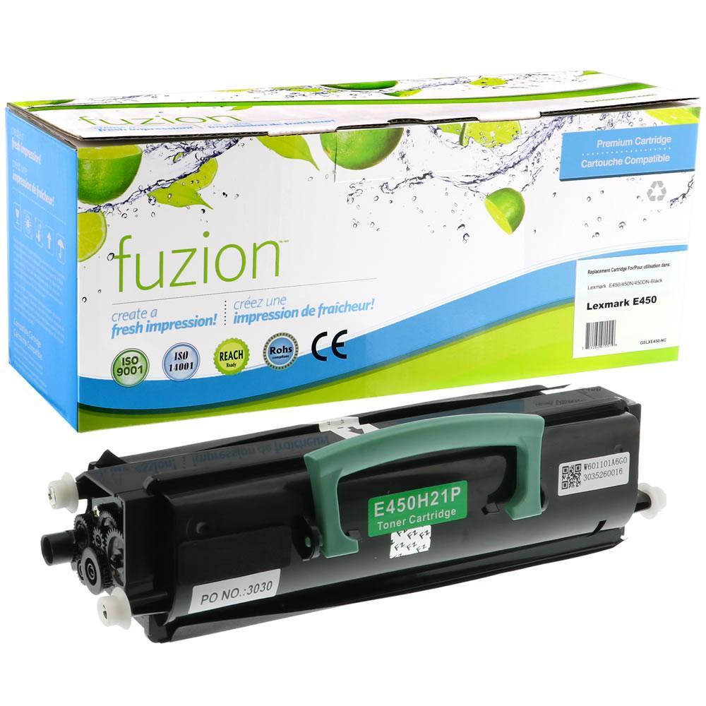 Fuzion New Compatible Toner for Lexmark E450H11A - Black