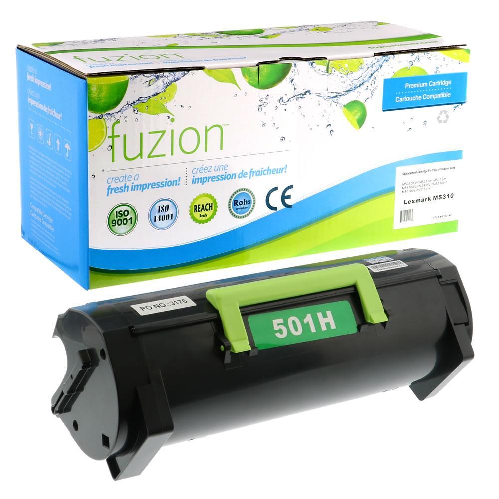 Fuzion High Yield Laser Toner Cartridge - Alternative for Lexmark - Black - 1 Each - 5000 Yield