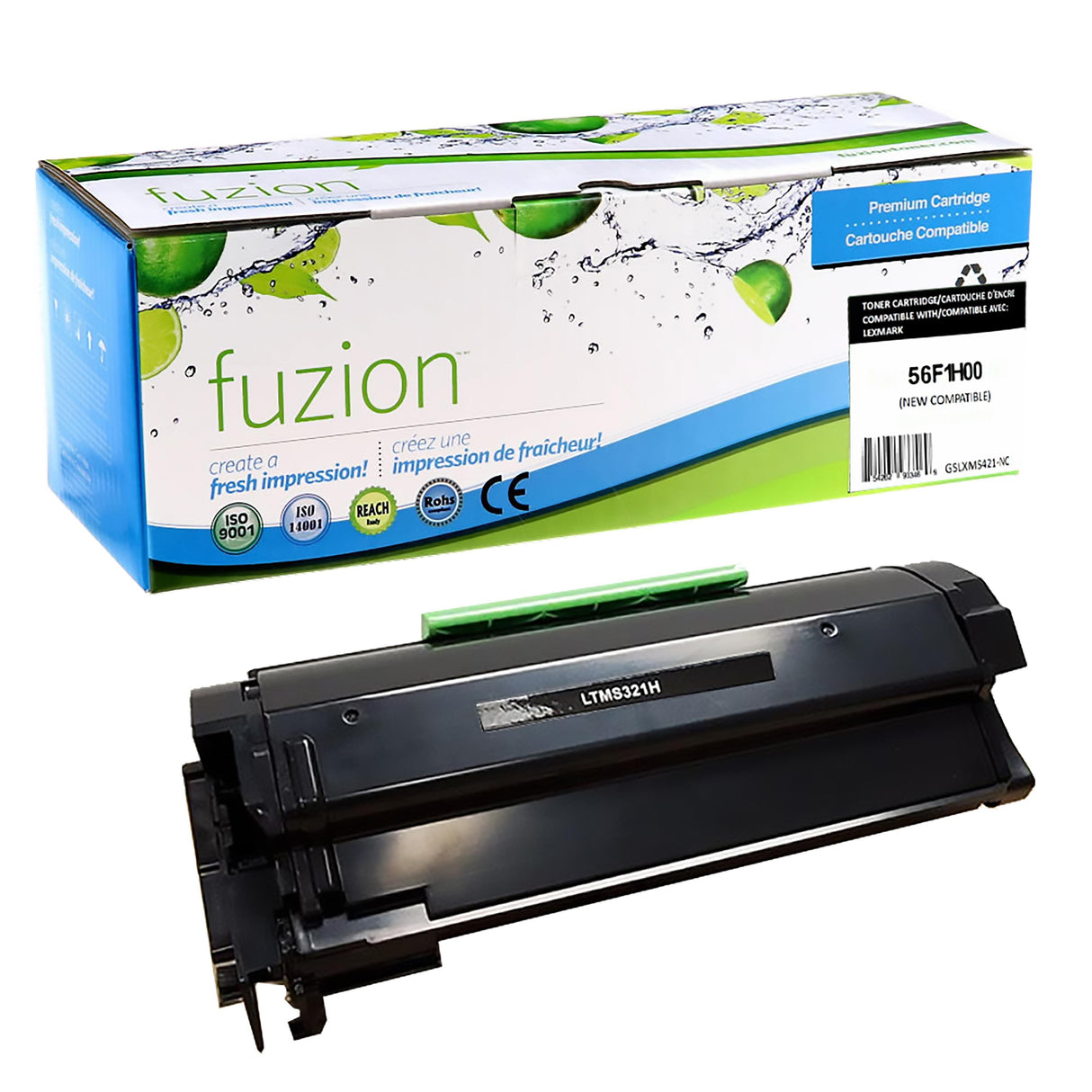 Fuzion New Compatible Toner for Lexmark 56F1H00
