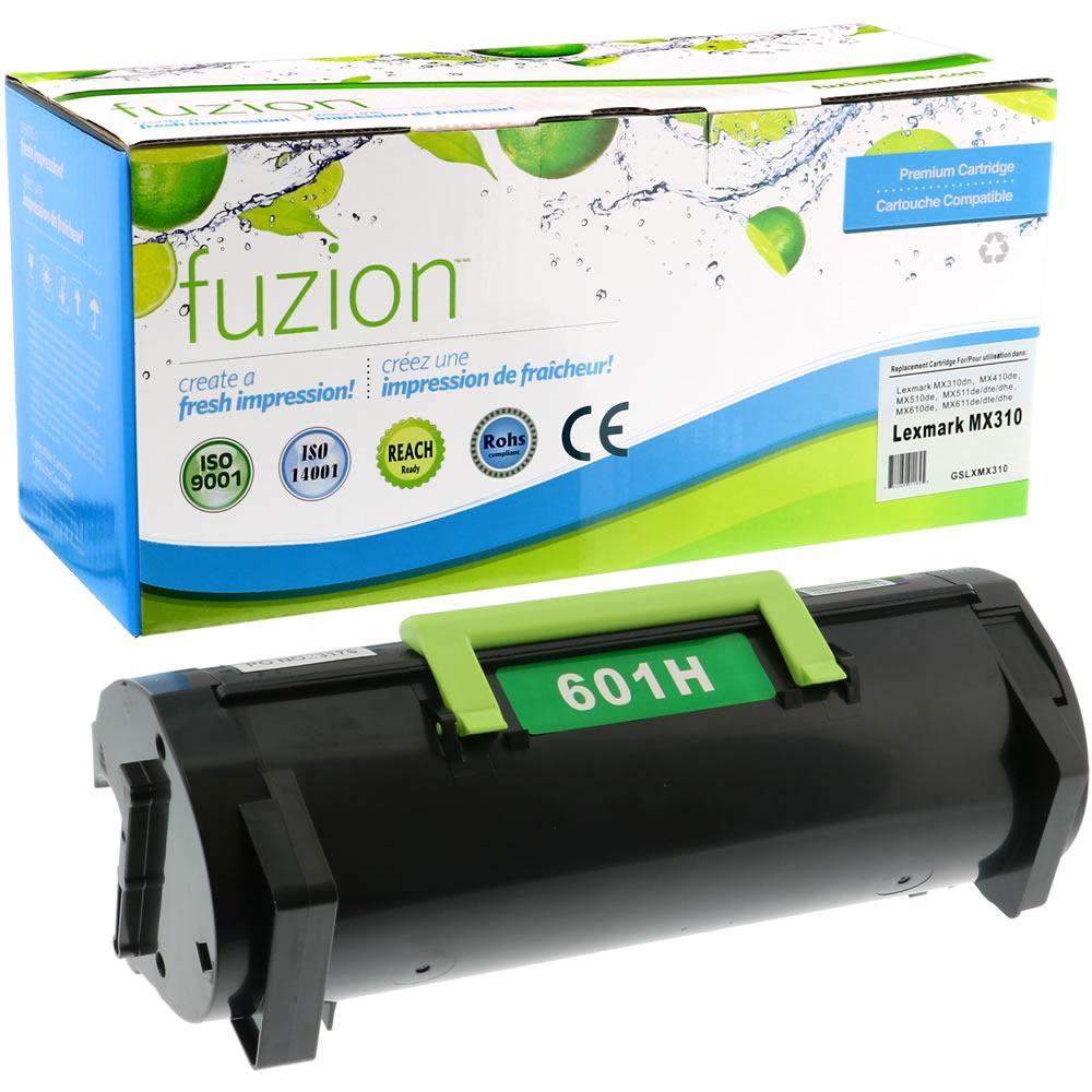 Fuzion Remanufactured Toner for Lexmark 60F1H00 - Black