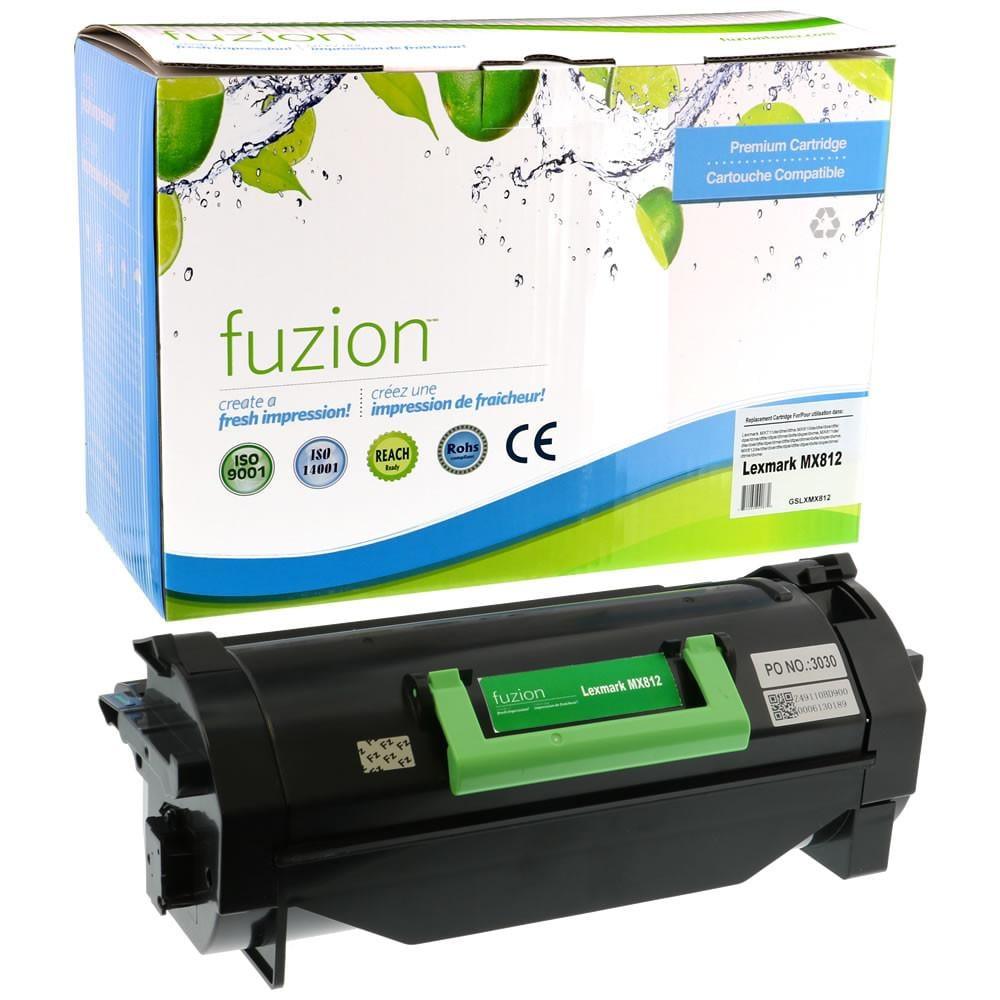 Fuzion Remanufactured Toner for Lexmark 62D1X00 - Black