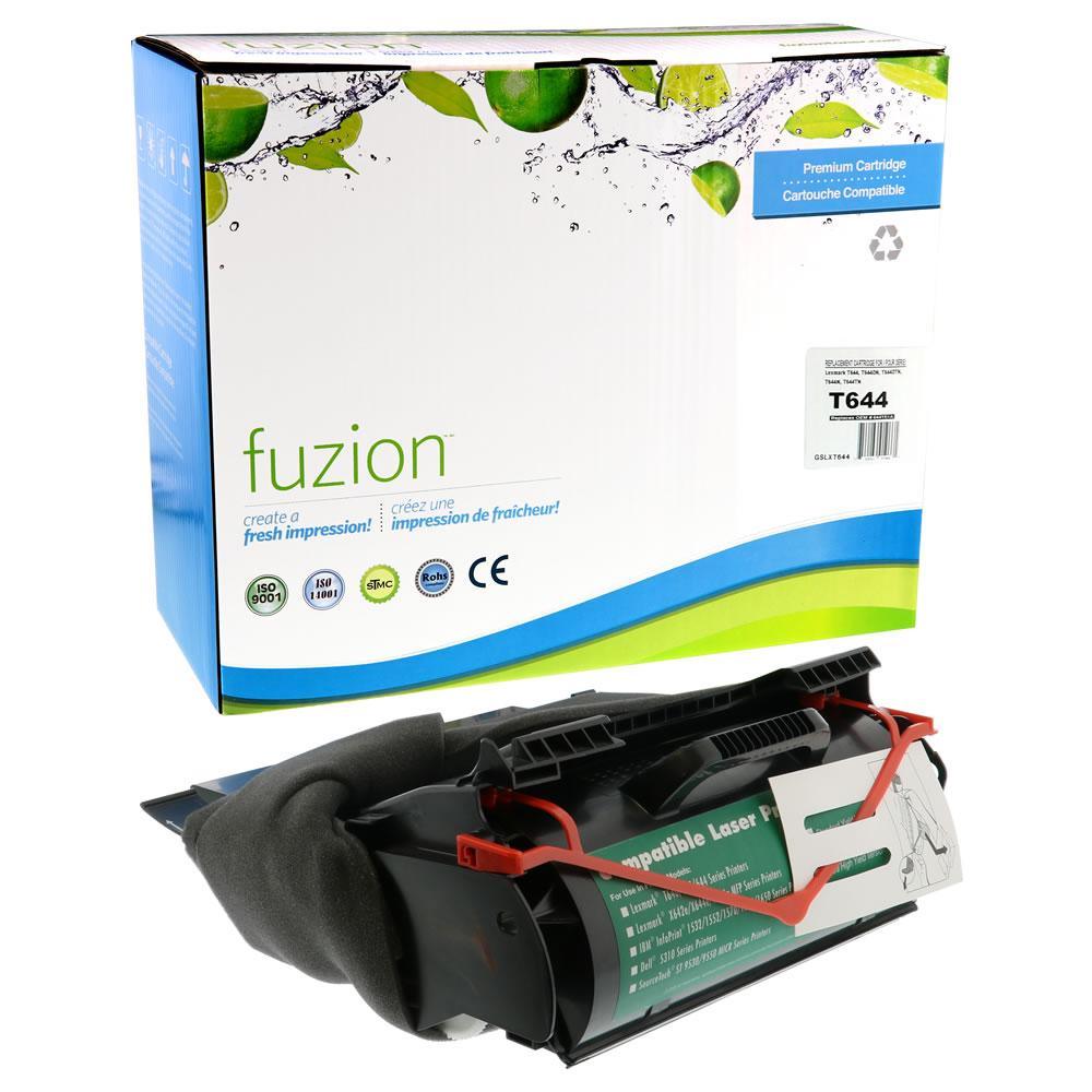 Fuzion Remanufactured Toner for Lexmark 64415XA - Black