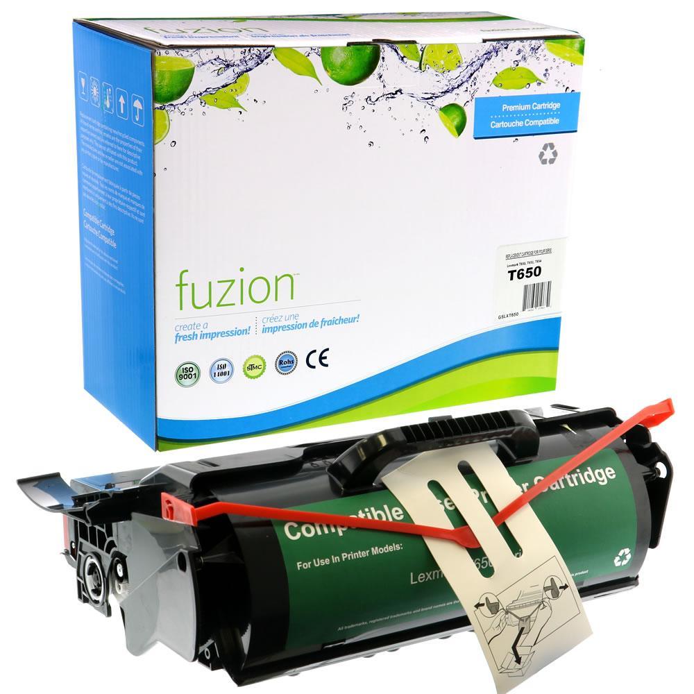 Fuzion Remanufactured Toner for Lexmark T650H21A - Black