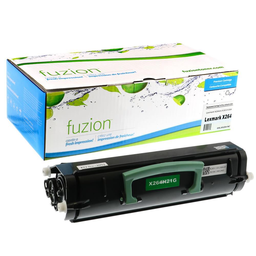 Fuzion New Compatible Toner for Lexmark X264H21G - Black