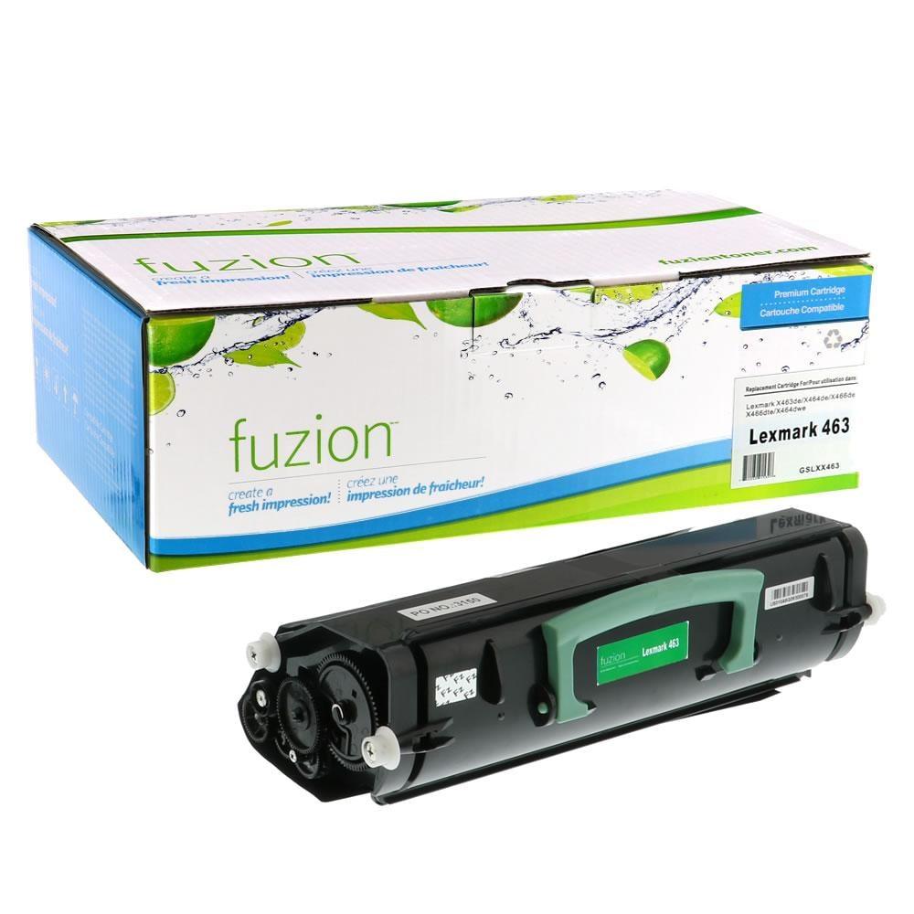Fuzion Remanufactured Toner for Lexmark X463X11G - Black