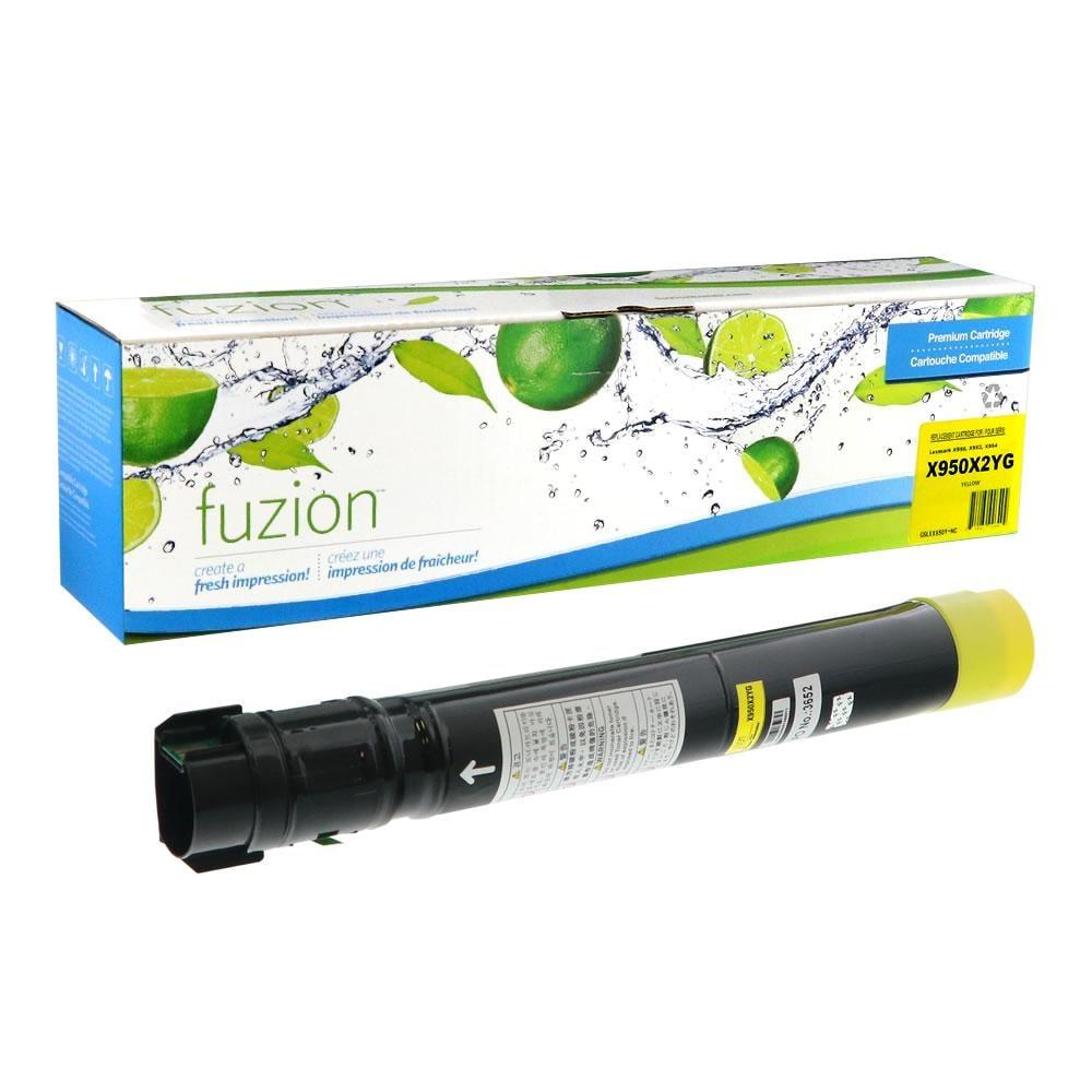 Fuzion New Compatible Toner for Lexmark X950X2YG - Yellow